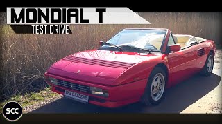 FERRARI MONDIAL T CABRIOLET 1993  Test drive in top gear  V8 engine sound  SCC TV [upl. by Beisel]