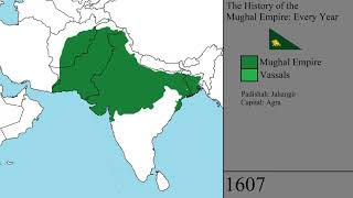 The History of the Mughal Empire Every Year [upl. by Philippine407]