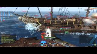 IIPacifistsII Archeage Epic Naval PVP 1 Galleon vs many amp a Black Pearl guild Pacifists [upl. by Lili]