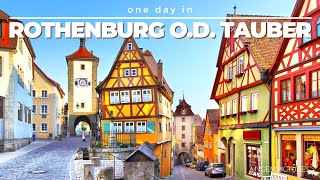 ONE DAY IN ROTHENBURG OB DER TAUBER GERMANY  4K  Take a trip to a thousand years of history [upl. by Virge19]