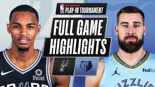 SPURS at GRIZZLIES  FULL GAME HIGHLIGHTS  May 19 2021 [upl. by Akir]