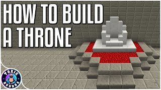 HOW TO BUILD A THRONE  Minecraft [upl. by Yeldoow121]