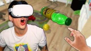 EPIC VR BOTTLE FLIPPING Bottle Flip Challenge VR [upl. by Aneras269]