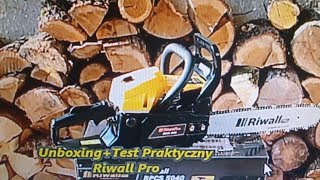 Pilarka Spalinowa Riwall Pro 5040 Unboxing  Test Praktyczny [upl. by Earesed302]