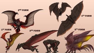 The 8 Forms Of Rodan  The Fire Demon [upl. by Carlyn]