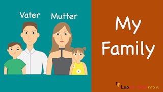 Learn German  German Speaking  Meine Familie  My Family  Sprechen  A1 [upl. by Katharyn134]