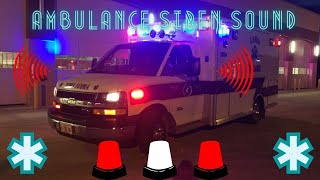 Ambulance Siren sound [upl. by Esiuolyram]