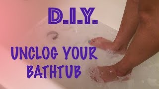 How to Unclog a Bathtub Drain EcoFriendly [upl. by Atires604]