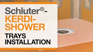 How to install Schluter®KERDISHOWER Trays [upl. by Nomae78]