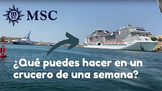 MSC Grandiosa Cómo se vive una semana en un crucero [upl. by Tanner922]