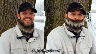 Crochet Cowl Neck Warmer tutorial  Dapper Outdoorsman Cowl [upl. by Rehpoitsirhc]