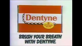 Dentyne quotBrush Your Breath with Dentynequot Commercial Compilation 197880 [upl. by Llehsam]