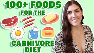 ULTIMATE Carnivore Diet Food List Best Foods for the Carnivore Diet [upl. by Jacinthe]