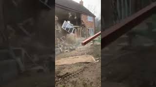 Wall collapsed before metal beam fitted [upl. by Vada]