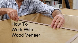 Wood Veneer For Beginners How To Apply Veneer With Contact Cement [upl. by Nolahs]