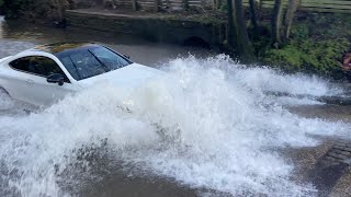 Rufford Ford  Vehicles vs flooded ford compilation  16 [upl. by Naiviv]