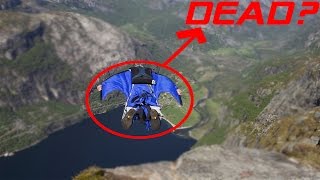 WINGSUIT DEATH ON 3000FT DROP CAPTURED ON GOPRO [upl. by Nawak138]