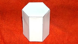 Como hacer un prisma hexagonal  Hexagonal prism [upl. by Nahaj]