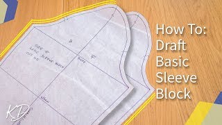 DETAILED HOW TO MAKE BASIC SLEEVE PATTERN  KIM DAVE [upl. by Nettie]