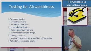 How to Inspect and Repair All Aircraft Fabric Systems  Stewart Systems [upl. by Tterab]