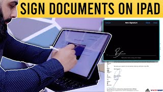 How to SIGN documents on iPad including MS Word Google Docs Hard Copy [upl. by Ecinuahs249]