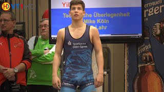 🤼  Wrestling  German Championships 2019 Juniors Greco  67kg 12 Final  Junge vs Simon [upl. by Lokcin135]