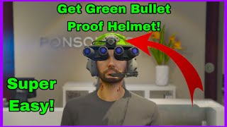 How To Get Green Bulletproof Helmet In GTA 5 Solo amp Easy [upl. by Rotberg]