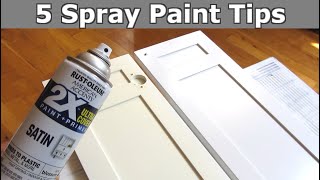 5 Spray Paint Tips  Smooth Even Perfect Finish [upl. by Beaver]