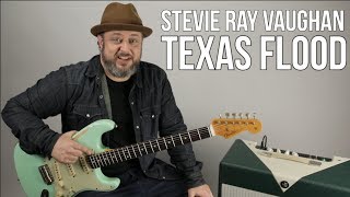 Stevie Ray Vaughan  Texas Flood  Guitar Lesson First Part [upl. by Nojad]