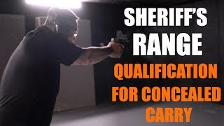 Sheriffs Range Qualification Test for Concealed Carry [upl. by Rizzi]