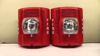 System Sensor SPSR SpectrAlert Advance Speaker Strobe Fire Alarm OverviewTest [upl. by Kcirddot]