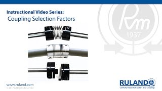 Shaft Coupling Selection Factors  Ruland [upl. by Oicam429]