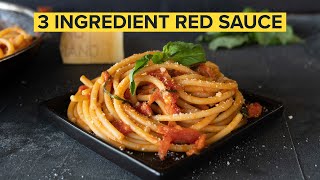 How to make the SIMPLEST ITALIAN PASTA SAUCE at home [upl. by Rodl]