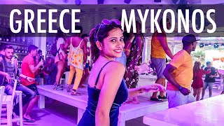 Mykonos Nightlife  Paradise Beach Mykonos Party  Islands of Greece  Savvy Fernweh [upl. by Limaa]