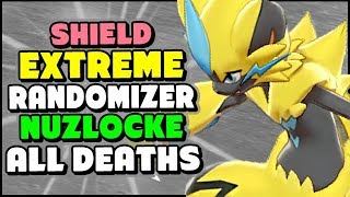 DEATH MONTAGE  Pokemon Sword and Shield Extreme Randomizer Nuzlocke [upl. by Payton]