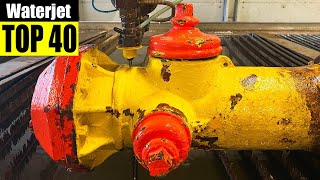 Top 40 Best Waterjet Moments  Satisfying Cutting Compilation [upl. by Persse189]