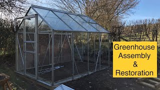 Greenhouse Assembly amp Restoration  Aluminium 6x8 [upl. by Yeldar]