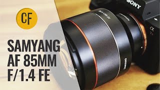 Samyang AF 85mm f14 FE lens review Fullframe amp APSC [upl. by Nic]