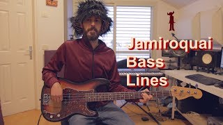 Jamiroquai  6 Classic Bass Lines  Bass Cover [upl. by Henn235]