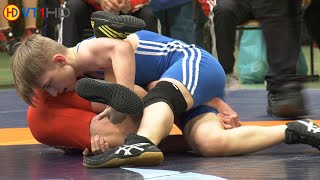 🤼  Wrestling  German Championships 2019 Cadets Freestyle  42kg Round 3  GEIGER vs MELCHER [upl. by Menzies]