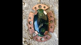 Easy No Solder Large Cabochon Pendant Setting [upl. by Liauqram]