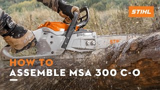 How to Assemble MSA 300 CO  STIHL Tutorial [upl. by Eittik]