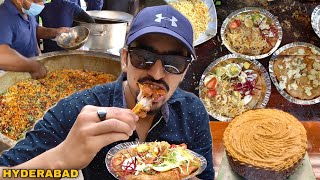 HYDERABAD STREET FOOD TOUR  Dulhan Paratha Bombay Bakery Cake amp Makhni Handi In Sindh Pakistan [upl. by Yngiram]