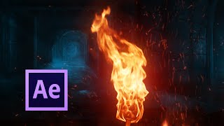 Realistic FIRE Simulation  After Effects TUTORIAL [upl. by Netsriik]