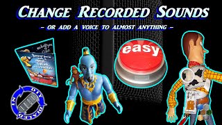 Add recorded sound to anything  Change sound from toys n gadgets [upl. by Supat]