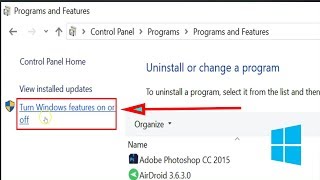 How to turn Windows features On or Off in Windows 10 [upl. by Enitsud215]