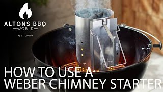 Weber Chimney Starter  How to Use [upl. by Webster]