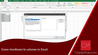 Come riordinare le colonne in Excel [upl. by Auston919]