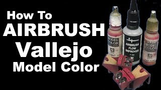 How to Airbrush Vallejo Model Color Tutorial [upl. by Saenihp64]