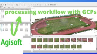 Agisoft Metashape orthophotomap processing workflow with GCPs [upl. by Ahrat]